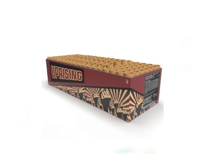 uprising loud single ignition barrage cake firework