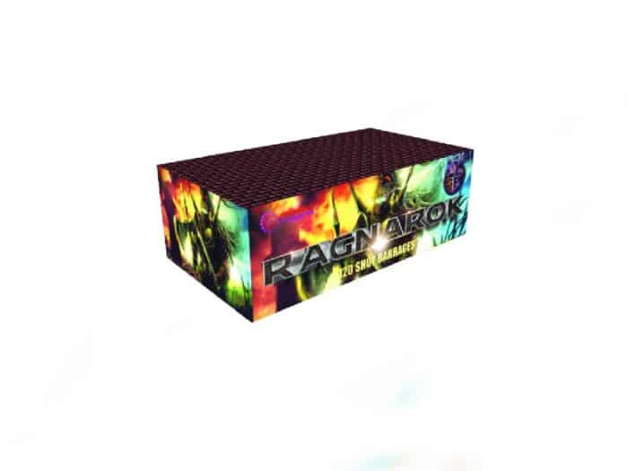 ragnarok single ignition loud display in a box fireworks